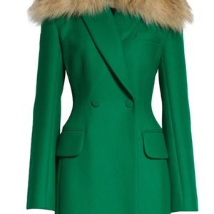 KHAITE Emerald Green FINNA Wool Coat
